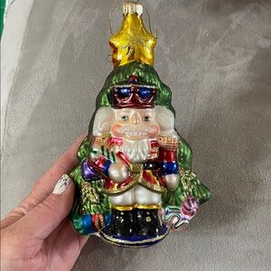 Fitz & Floyd Nutcracker Ornament with Gold Star